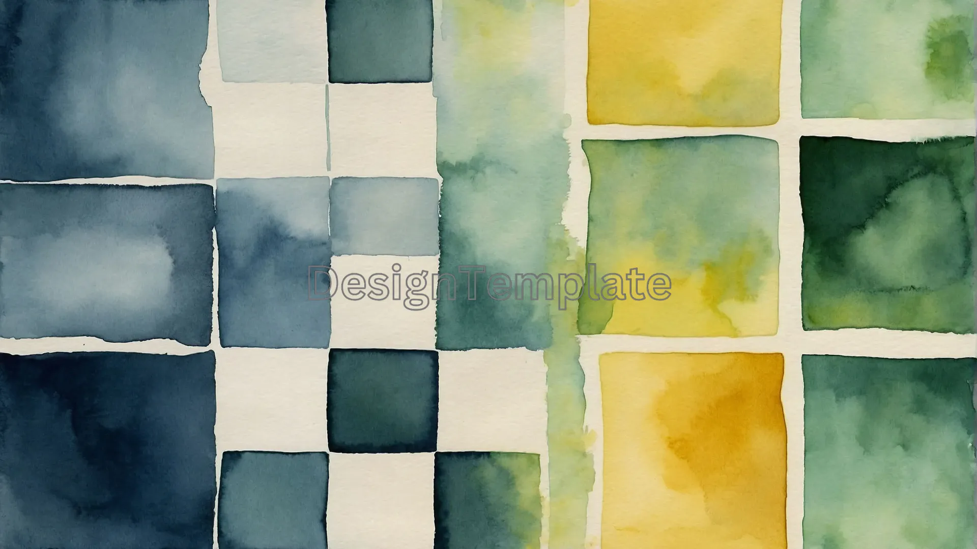 Squares Watercolor Paint Digital Background Image